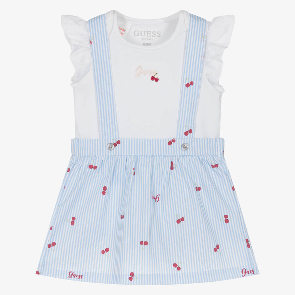 Guess-Girls Blue Cherry Skirt Ensemble | Childrensalon Outlet