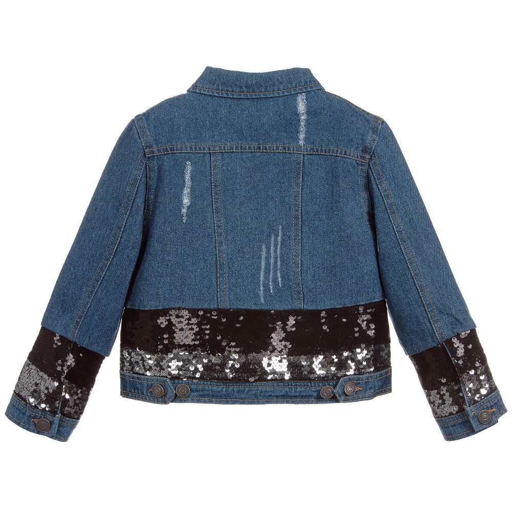 Guess Girls Blue Denim Jacket Childrensalon Outlet