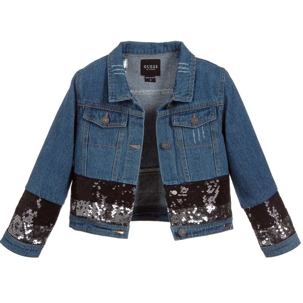 guess blue jean jacket