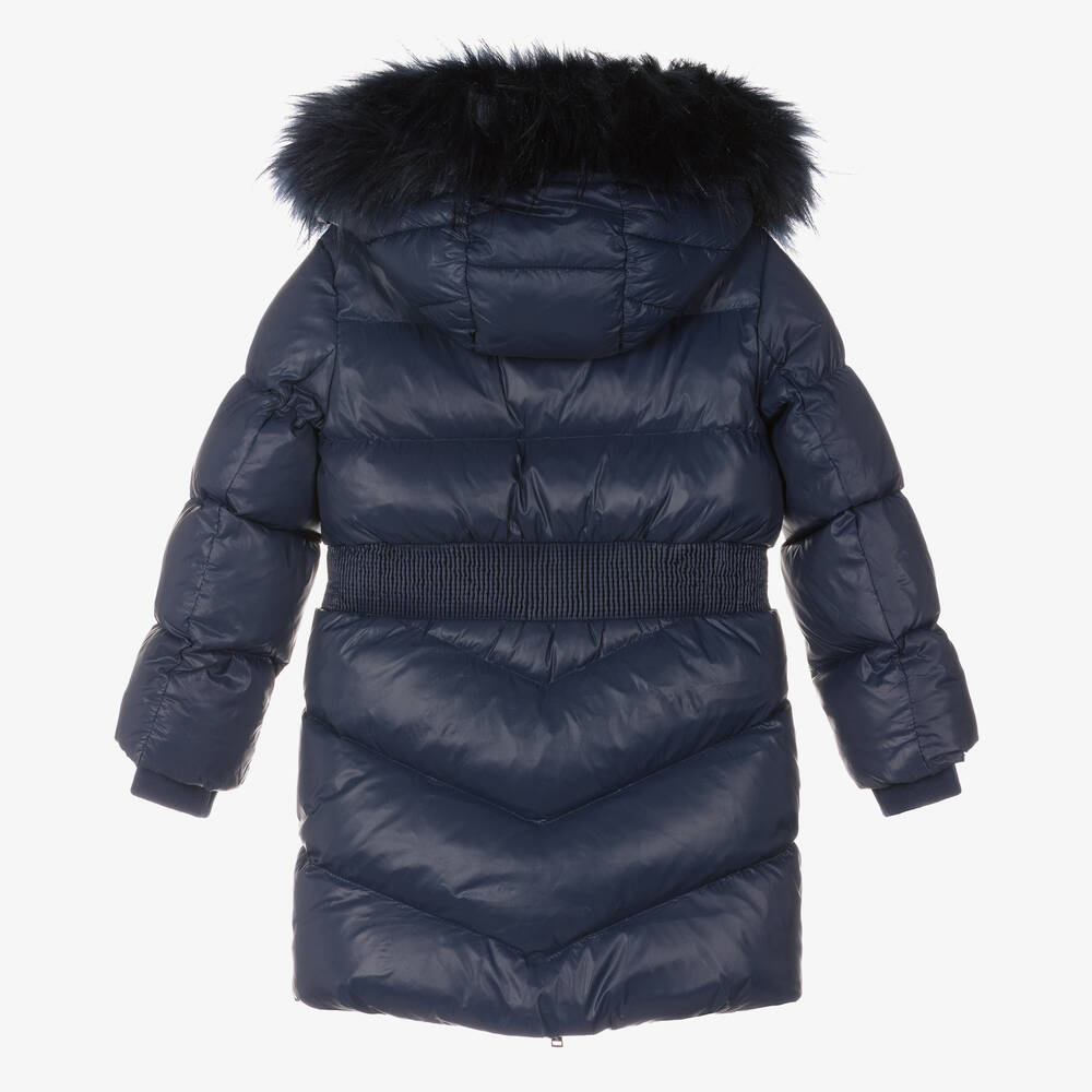 Guess-Girls Blue Down Padded Coat | Childrensalon Outlet