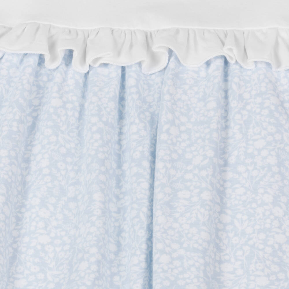 Guess-Girls Blue Floral Cotton Dress | Childrensalon Outlet