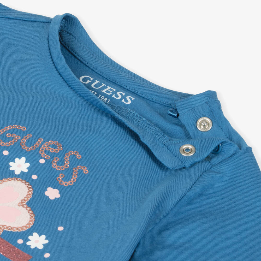 Guess-Girls Blue Jeans and Top Set | Childrensalon Outlet