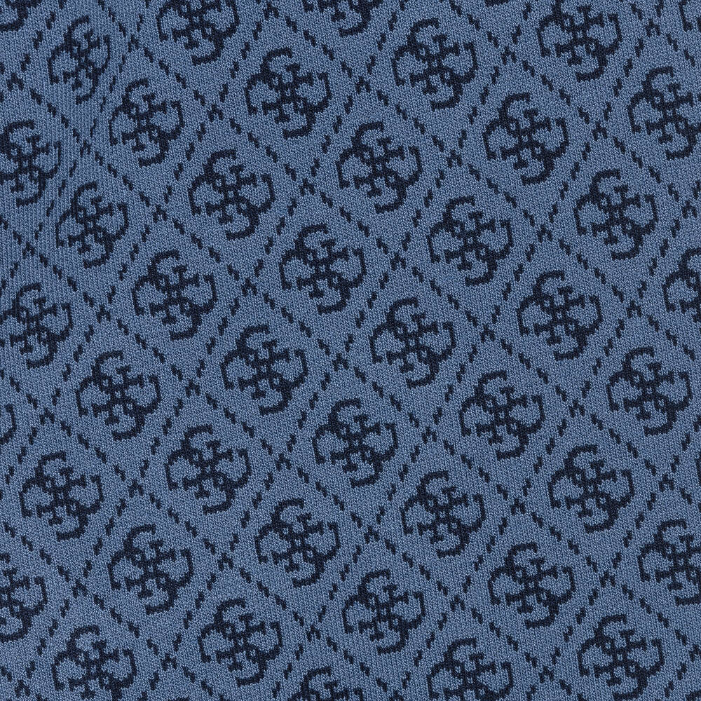 Guess-Girls Blue Knitted Printed Dress | Childrensalon Outlet