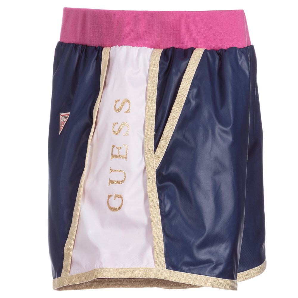 guess logo shorts