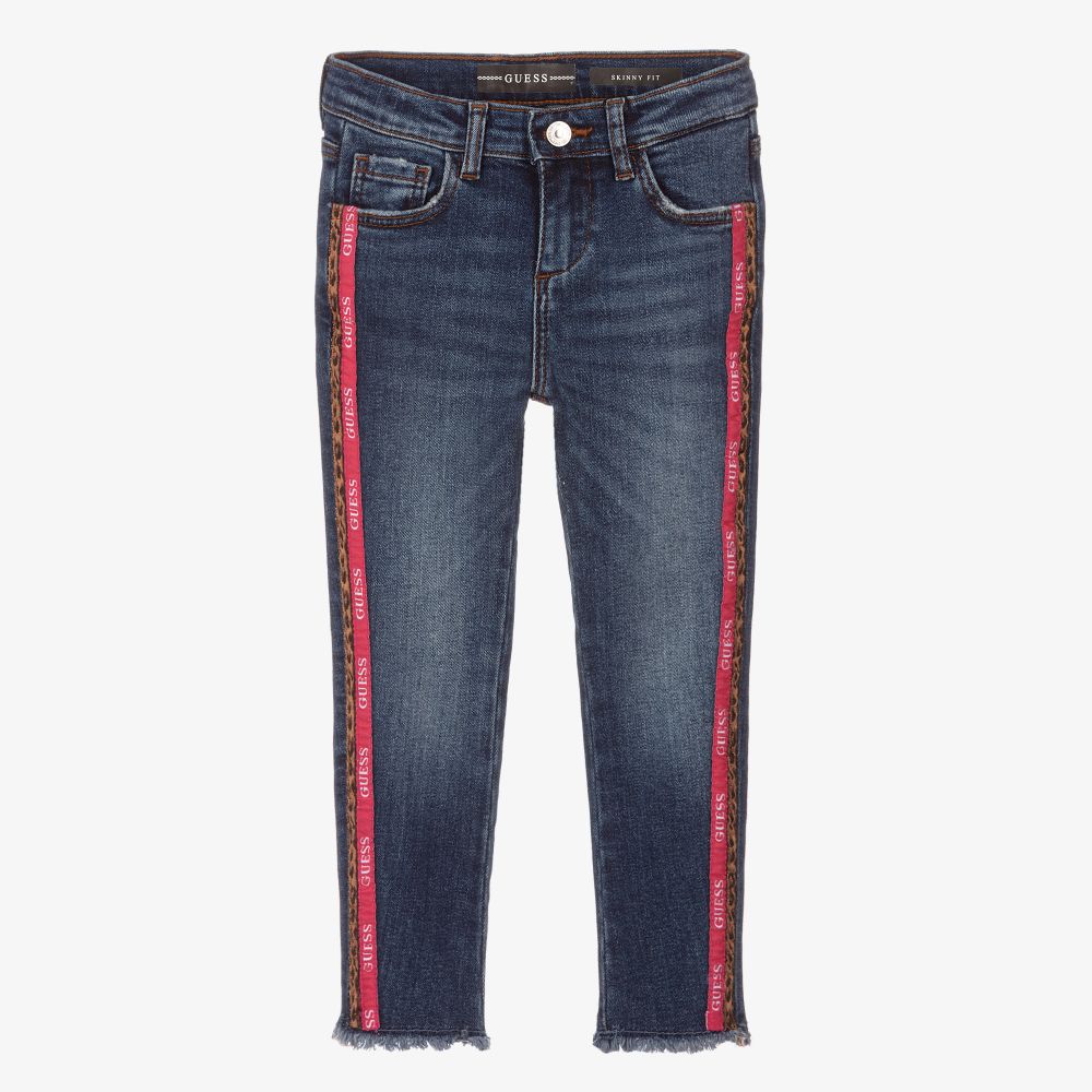 Guess - Jean skinny bleu Fille | Childrensalon