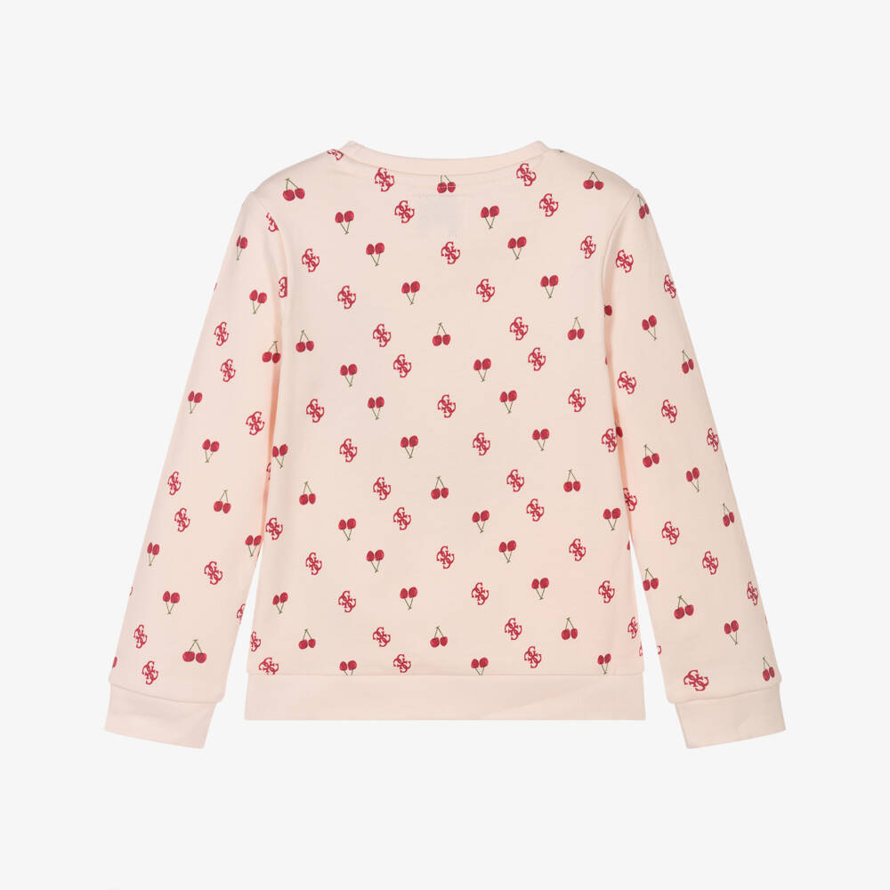 Guess-Girls Blush Cherry Motif Sweater | Childrensalon Outlet