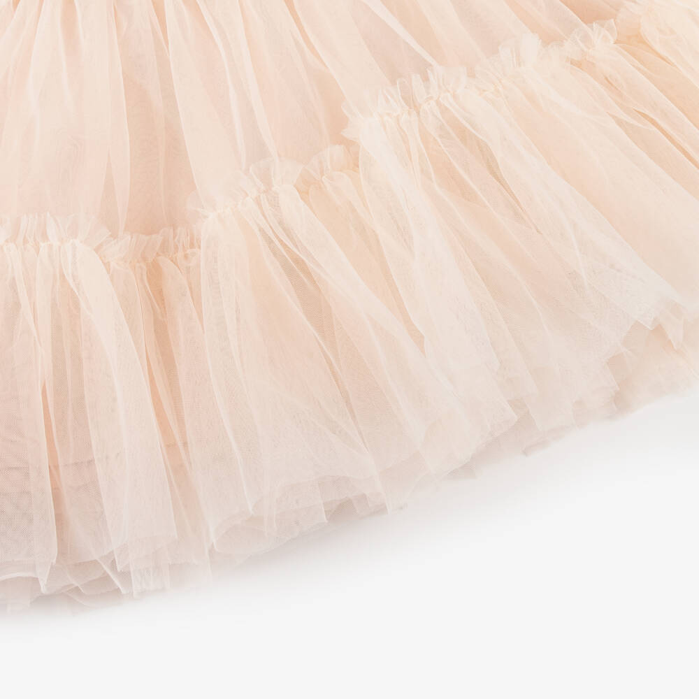 Guess-Girls Blush Tulle & Cotton Frock | Childrensalon Outlet