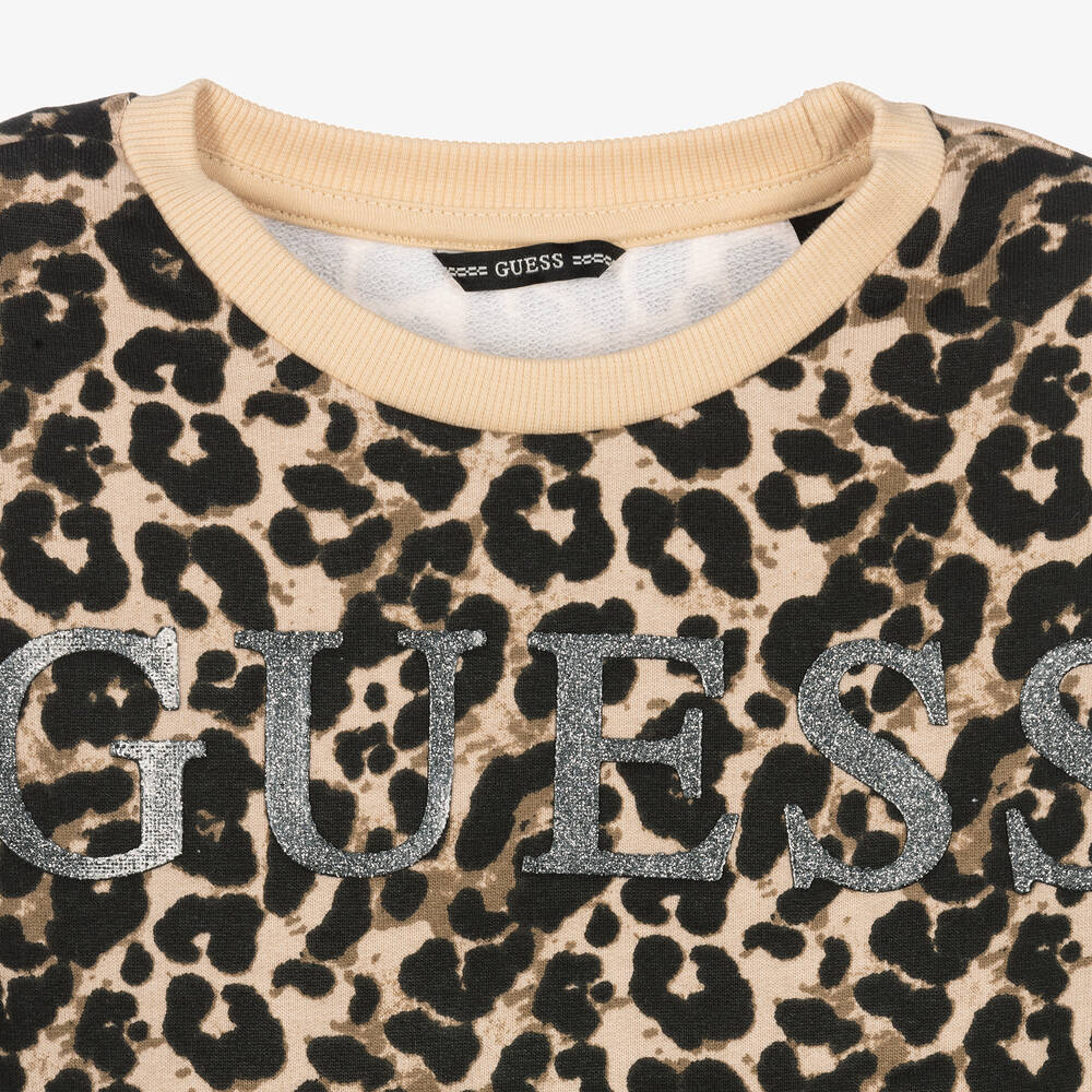 Guess leopard sweater on sale
