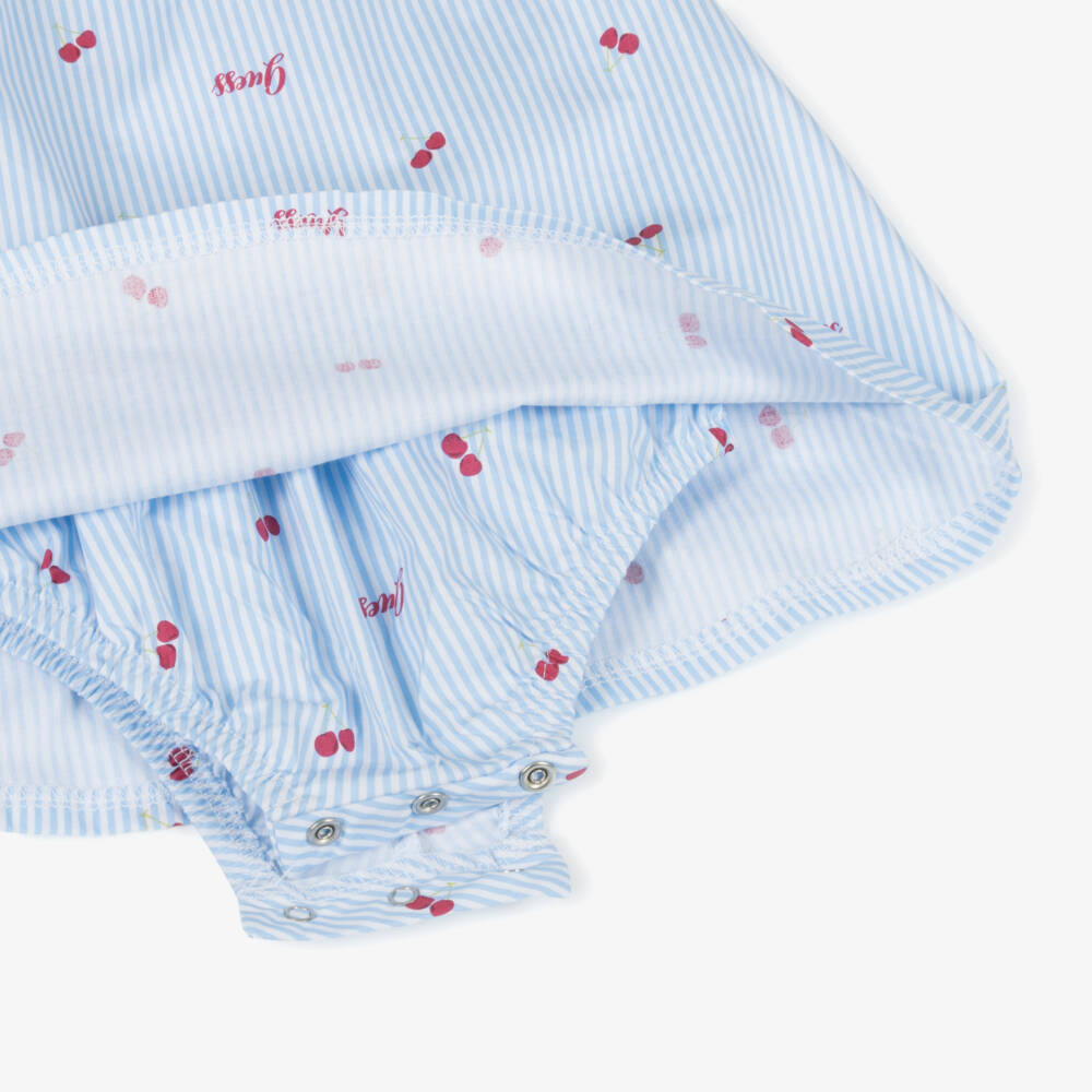 Guess-Girls' Cherry-Striped Blue Dress | Childrensalon Outlet