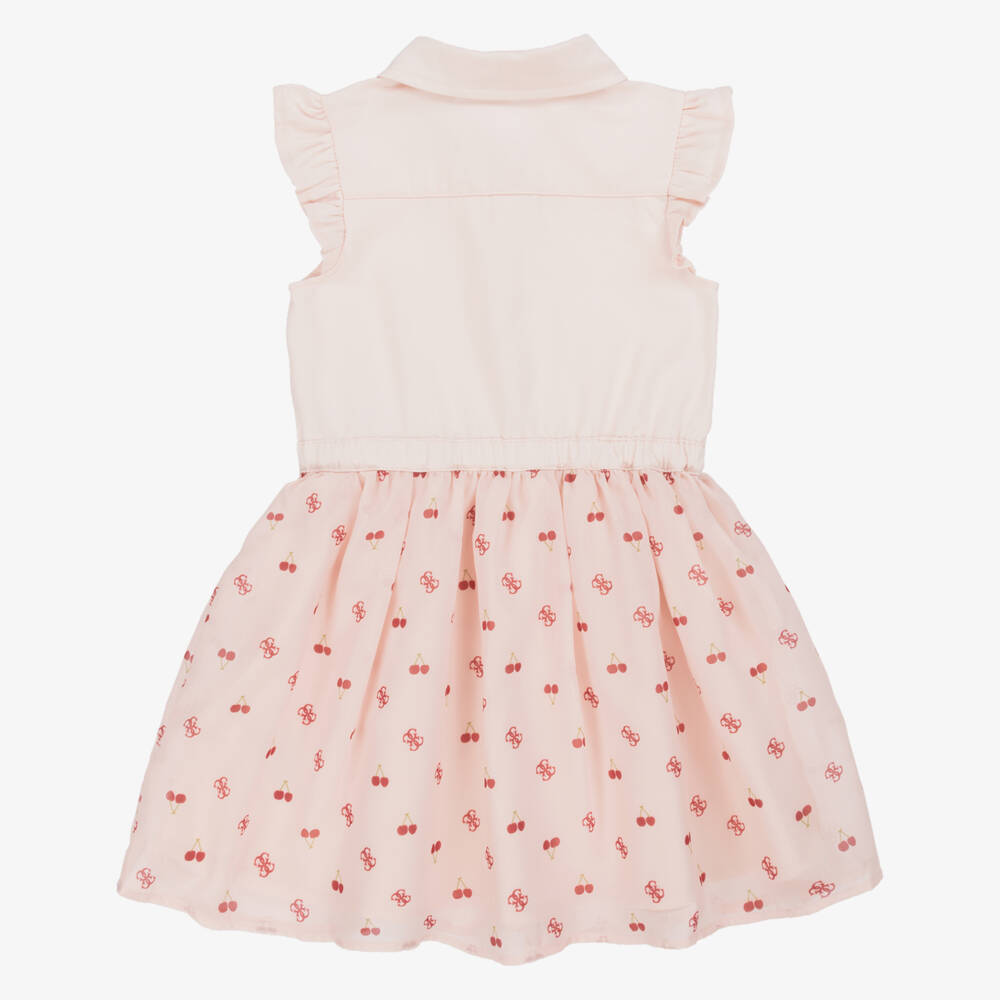 Guess-Girls Chiffon Cherry Blush Dress | Childrensalon Outlet