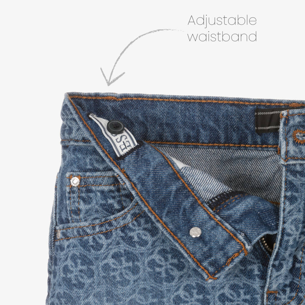 Guess-Классическая синяя юбка с логотипом для девочек | Childrensalon Outlet