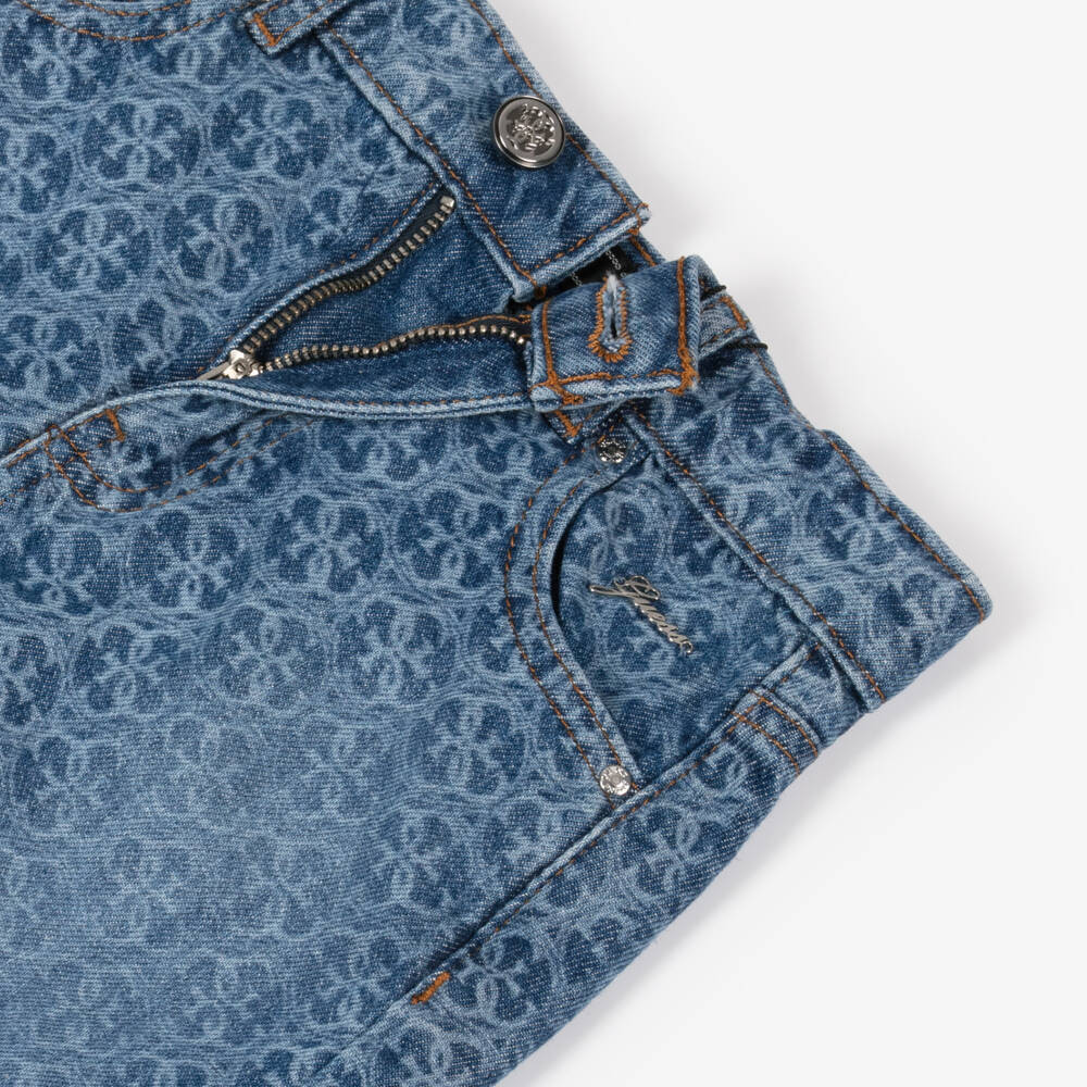 Guess-Классическая синяя юбка с логотипом для девочек | Childrensalon Outlet