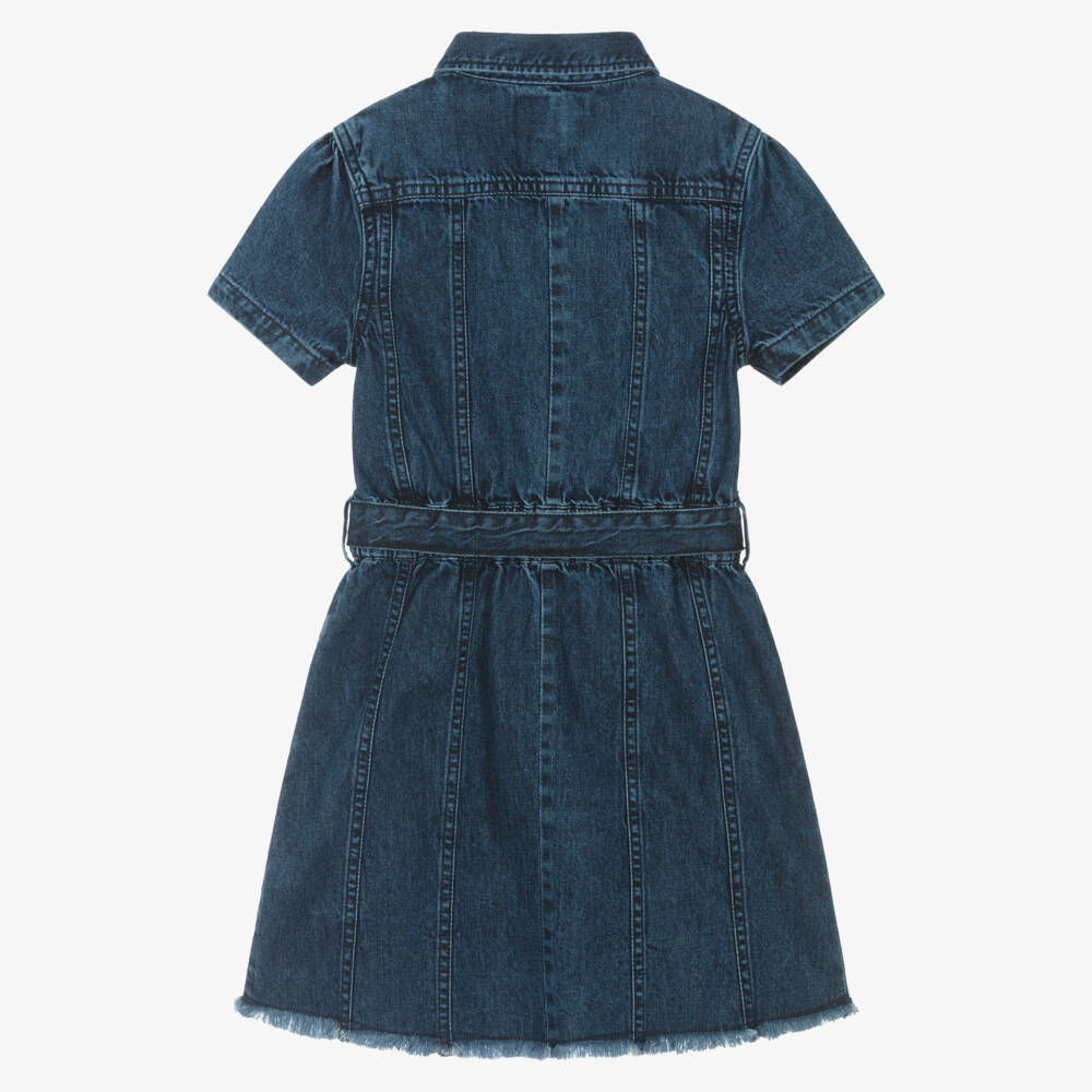 Guess-Girls Classic Indigo Denim Frock | Childrensalon Outlet