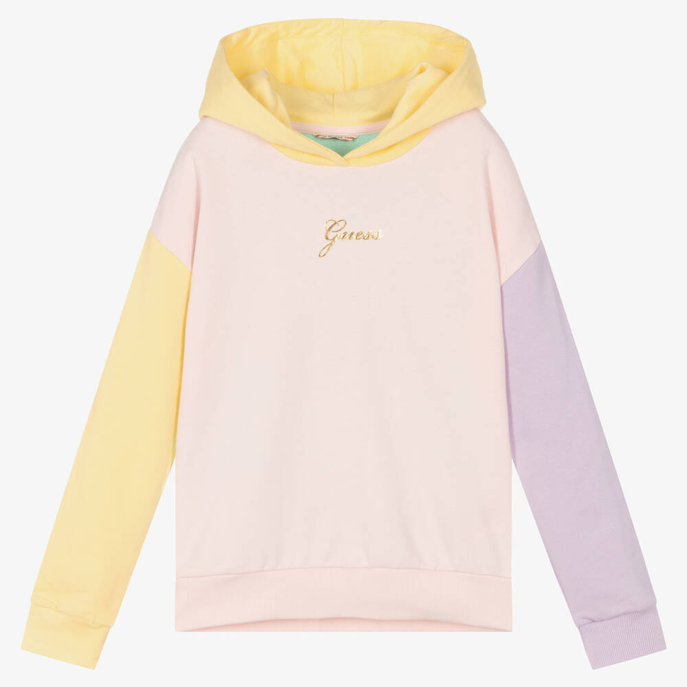 Guess-Girls Colourblock Hoodie | Childrensalon Outlet