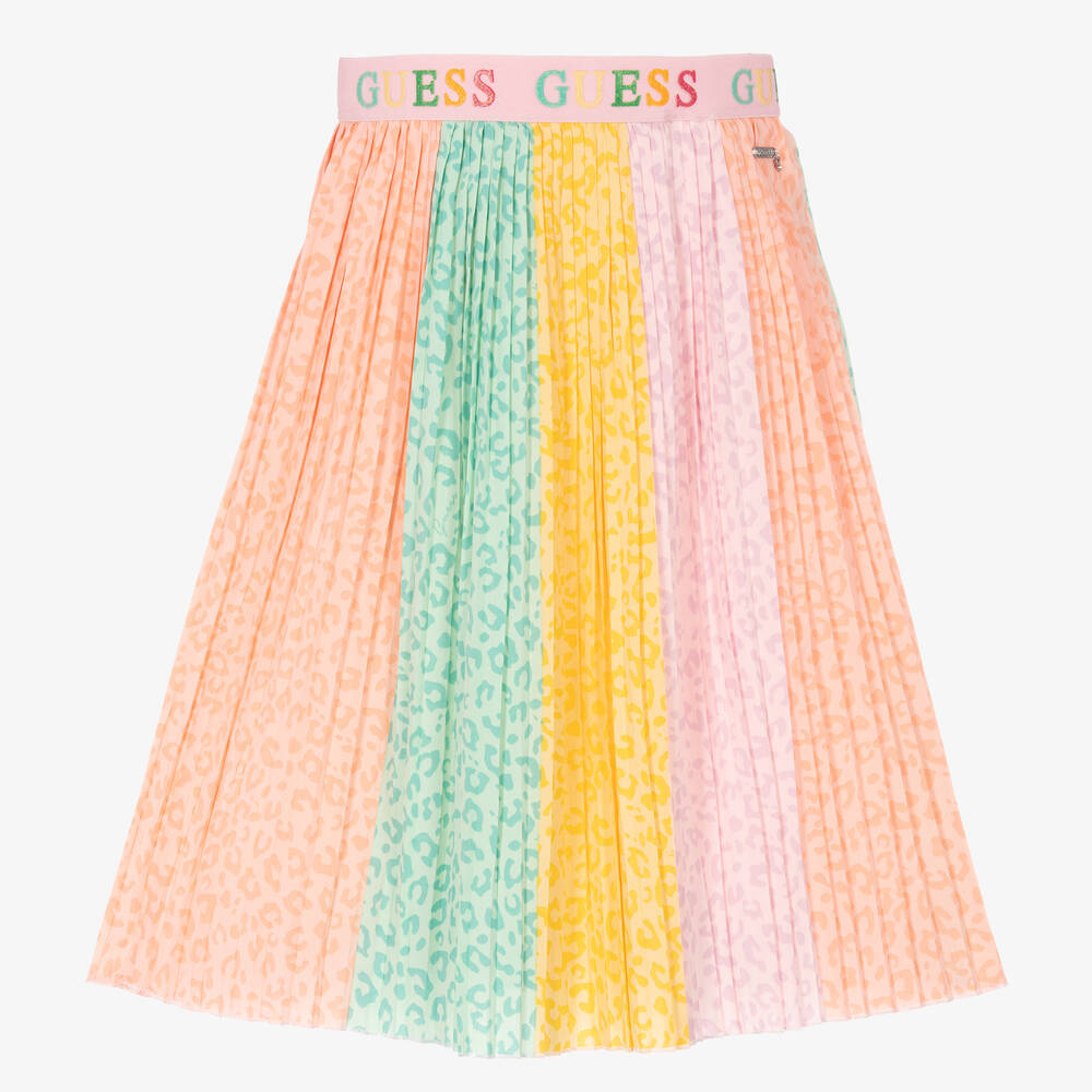 Guess Jupe plissee coloree Fille Childrensalon Outlet