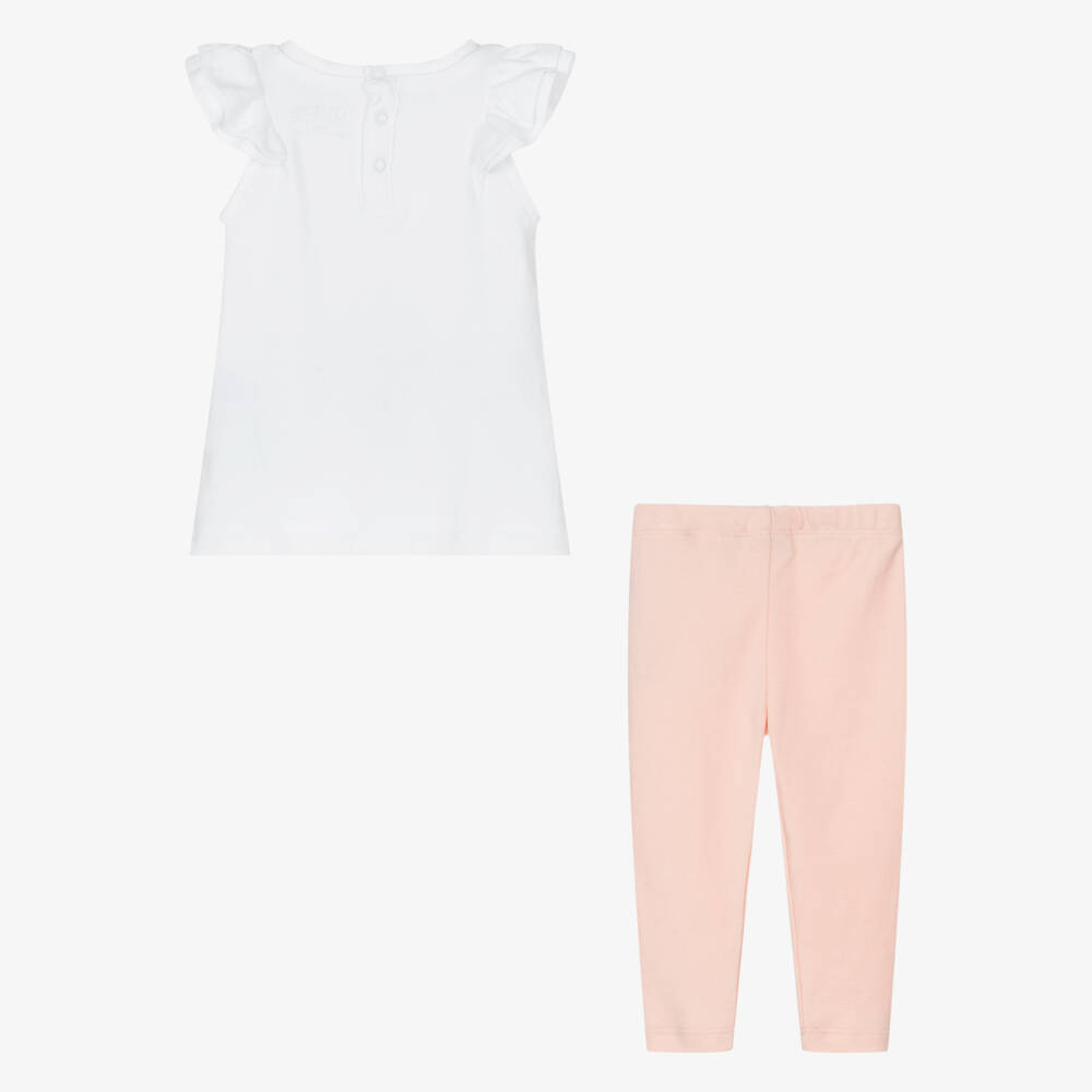 Guess-Girls Coral Leggings & Flutter Top Set | Childrensalon Outlet