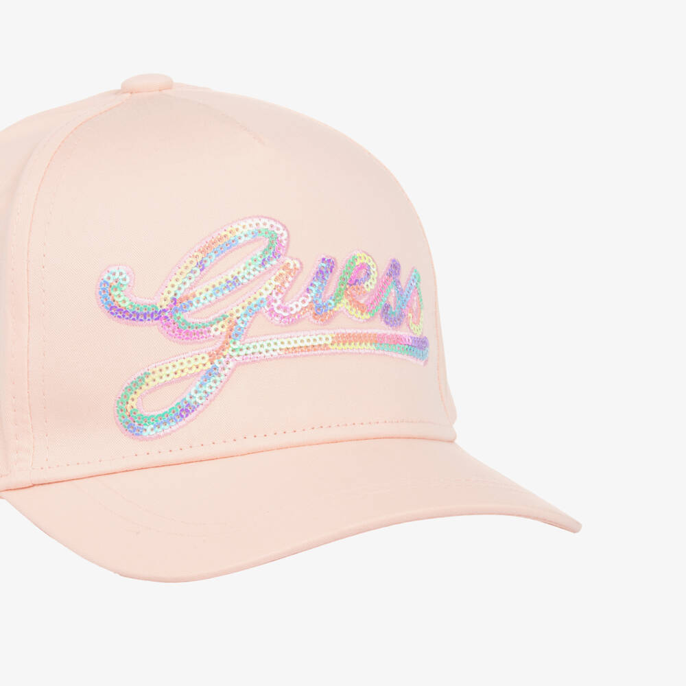 Guess-Girls Cotton Cap with Sequin Sparkle | Childrensalon Outlet