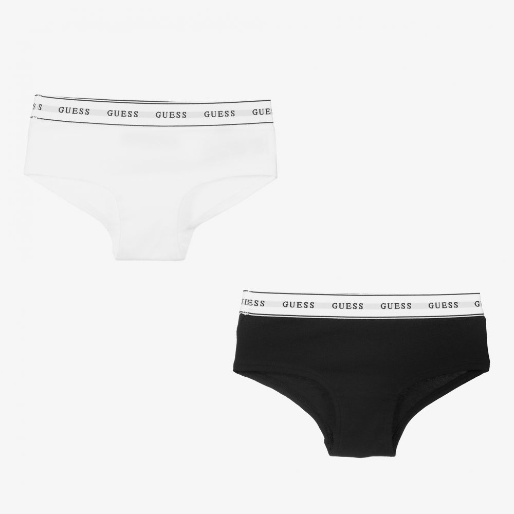 Guess - Girls Cotton Knickers (2 Pack) | Childrensalon