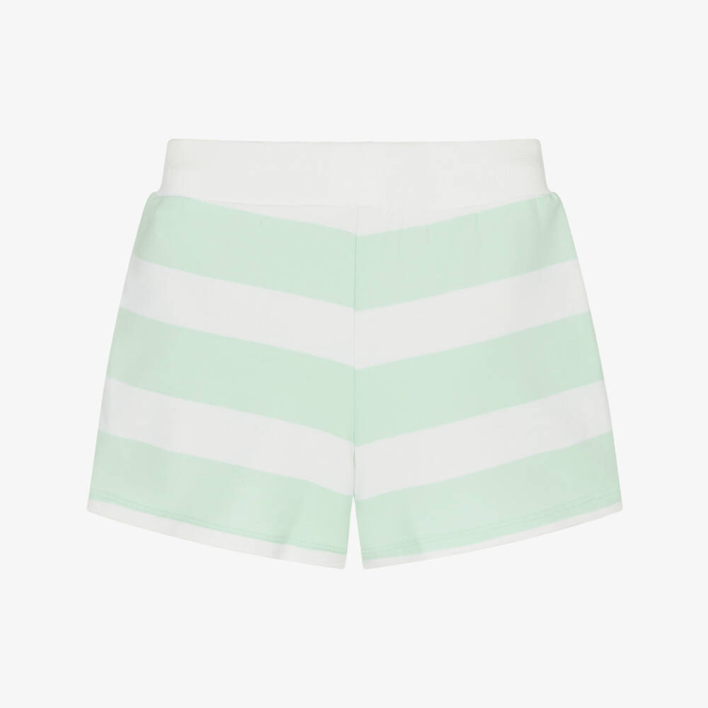 Guess-شورت مخطط أخضر دافئ للبنات | Childrensalon Outlet