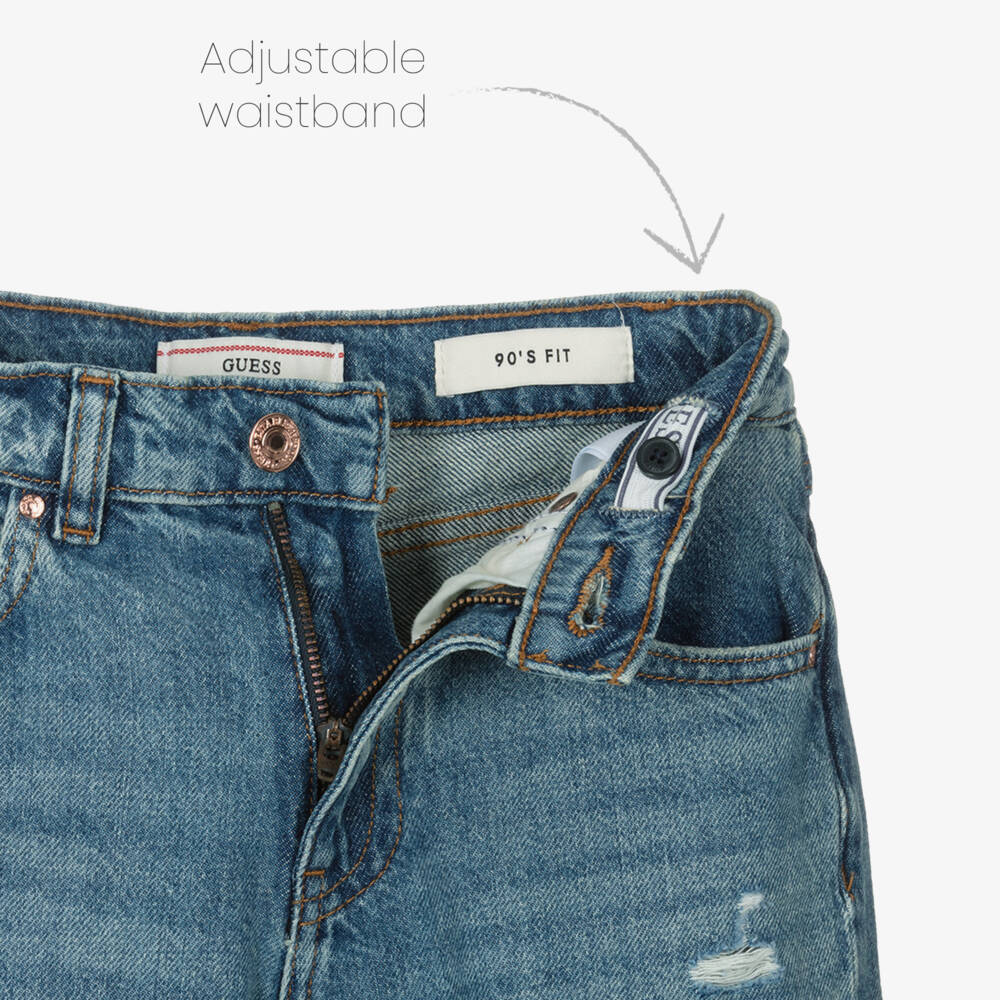 Guess-Girls Denim Flared Leg Trousers | Childrensalon Outlet