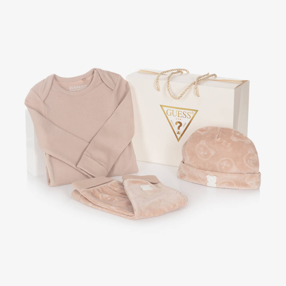 Guess-Girls Dusky Velour Outfit Set | Childrensalon Outlet