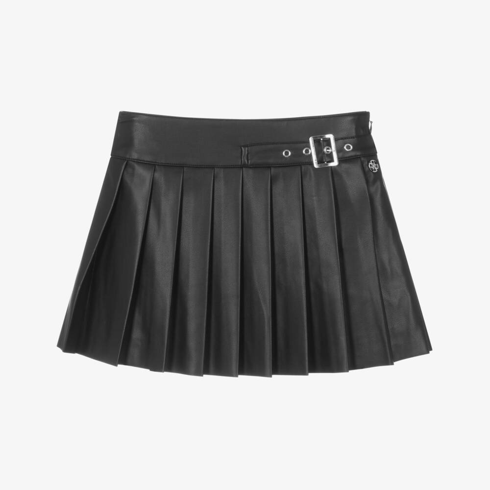 Guess-Элегантная черная юбка из искусственной кожи для девочек | Childrensalon Outlet
