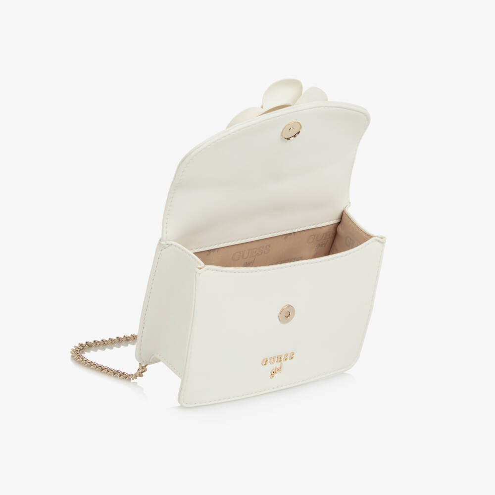 Guess-Girls Elegant Ivory Floral Bag | Childrensalon Outlet