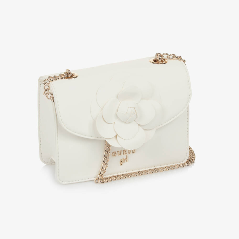 Guess-Girls Elegant Ivory Floral Bag | Childrensalon Outlet
