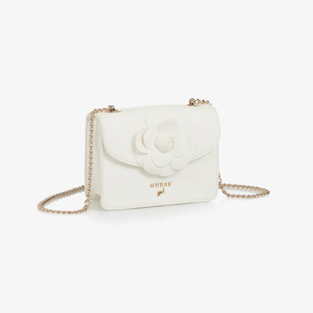Guess-Girls Elegant Ivory Floral Bag | Childrensalon Outlet