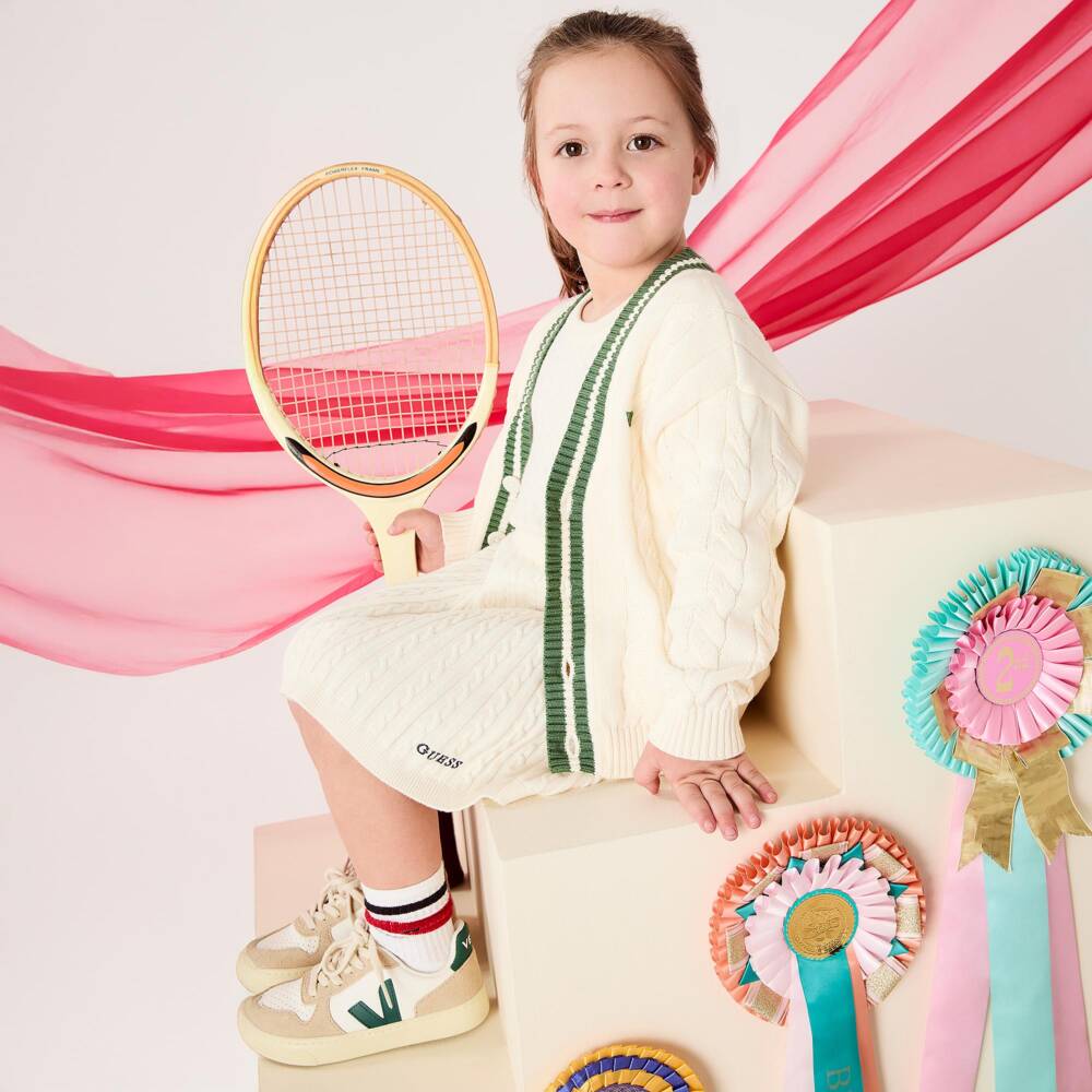 Guess-Girls Elegant Ivory Knit Ensemble | Childrensalon Outlet