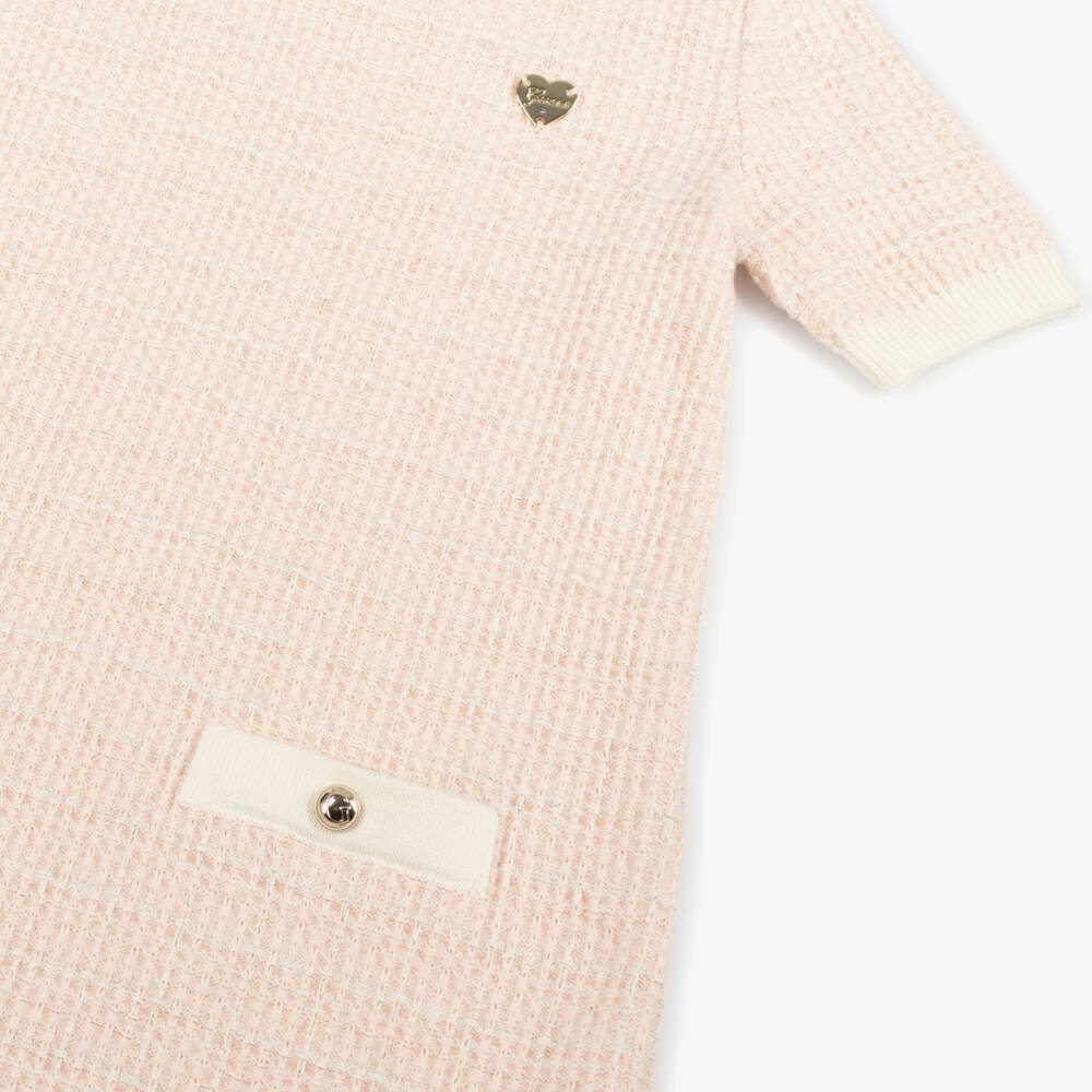 Guess-Элегантное пастельное твидовое платье для девочек | Childrensalon Outlet