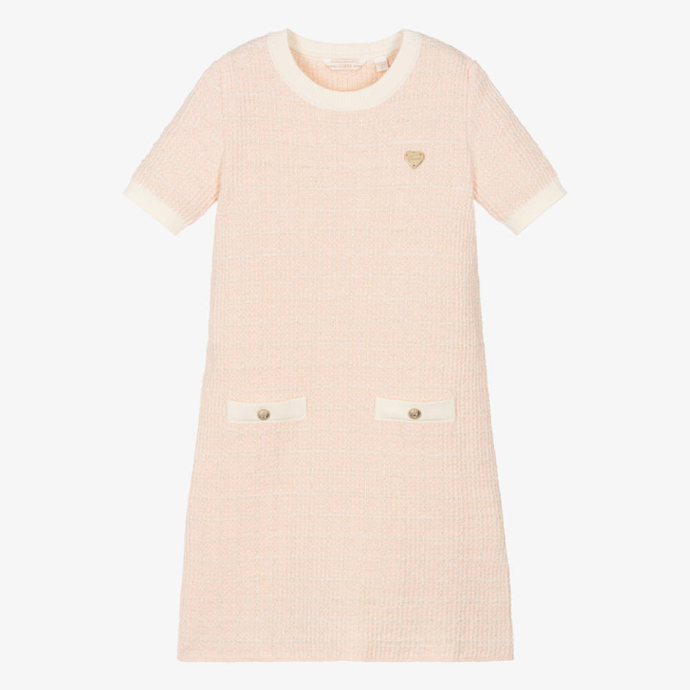 Guess-Girls Elegant Pastel Tweed Dress | Childrensalon Outlet