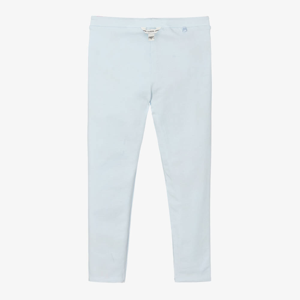 Guess-Girls Floral Double-Sided Blue Leggings | Childrensalon Outlet