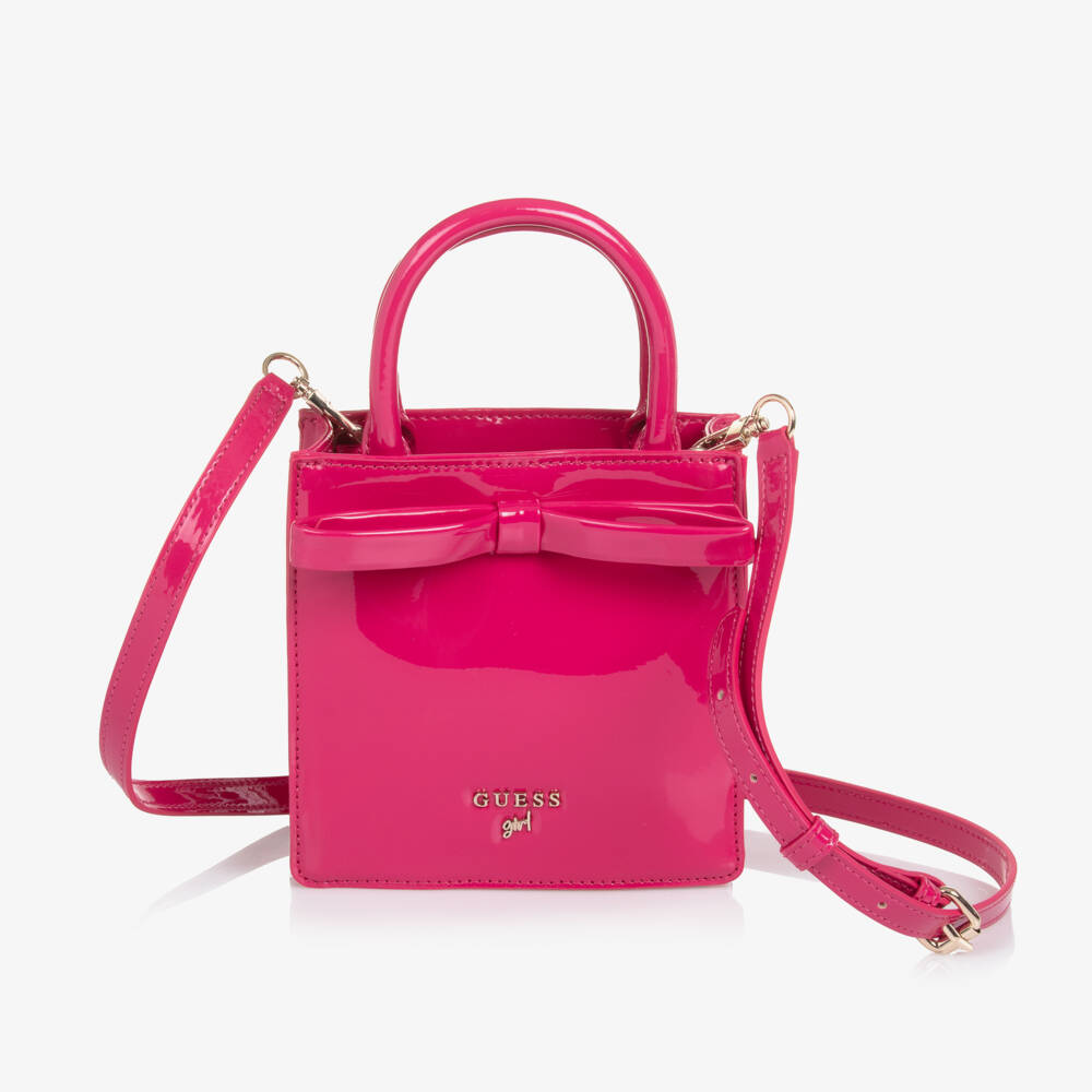 Guess-Girls Fuchsia Bowed Chic Handbag | Childrensalon Outlet