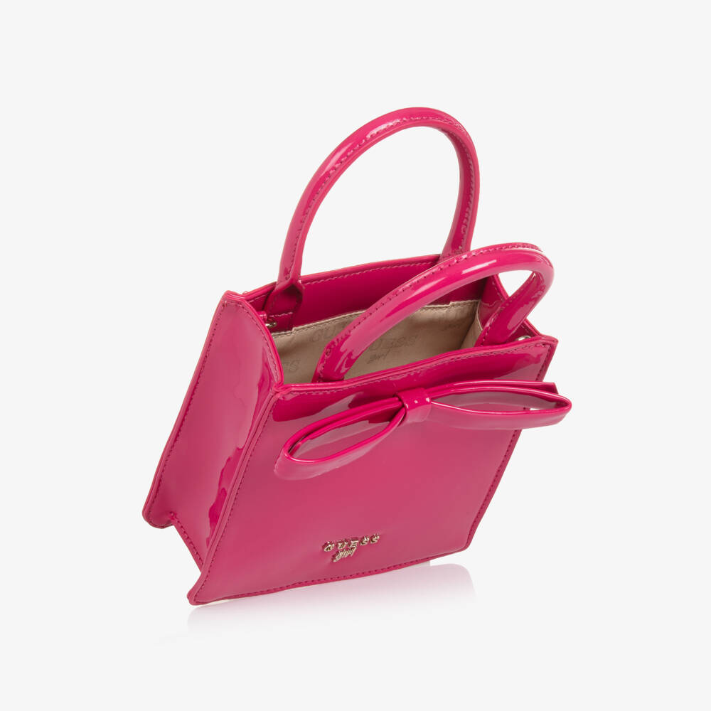 Guess-Girls Fuchsia Bowed Chic Handbag | Childrensalon Outlet