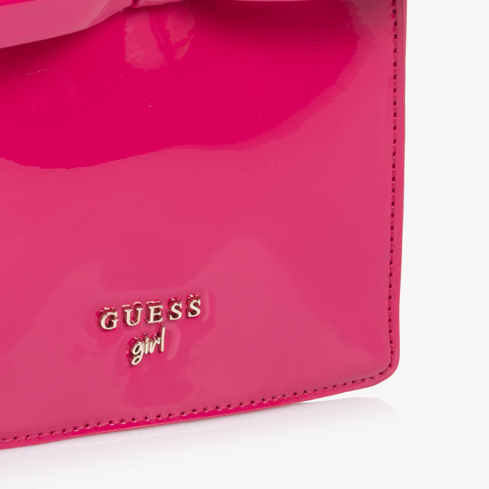 Guess-Girls Fuchsia Bowed Chic Handbag | Childrensalon Outlet