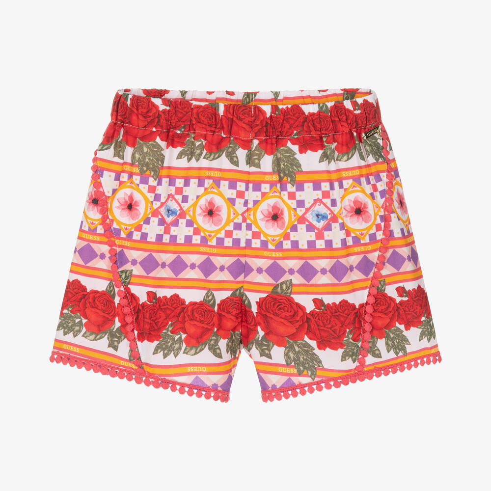 Guess - Girls Geometric & Rose Print Shorts | Childrensalon