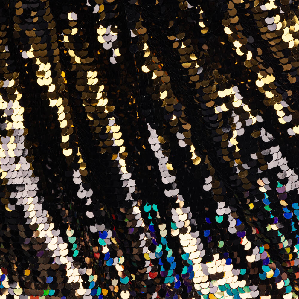 Guess-Черно-золотистая юбка с пайетками для девочек | Childrensalon Outlet