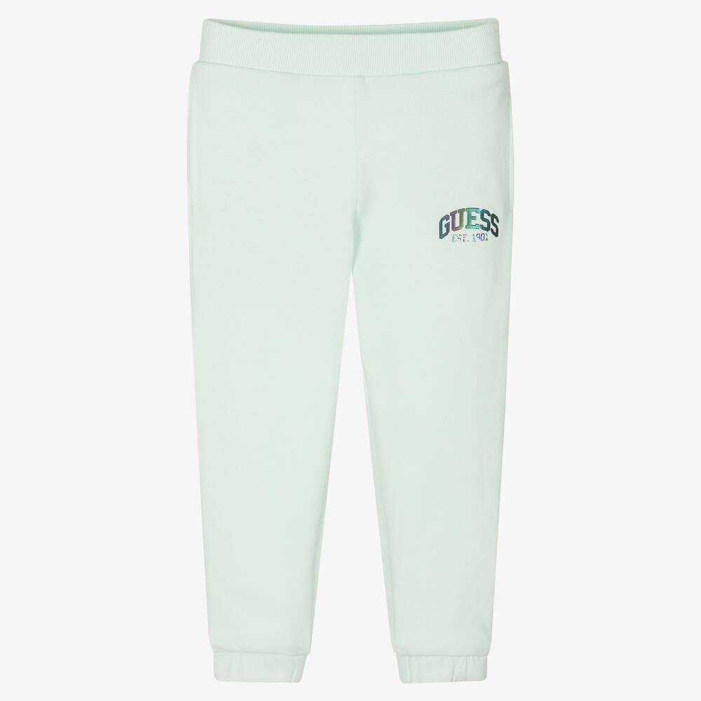 Guess - Bas de jogging vert métallisé fille | Childrensalon