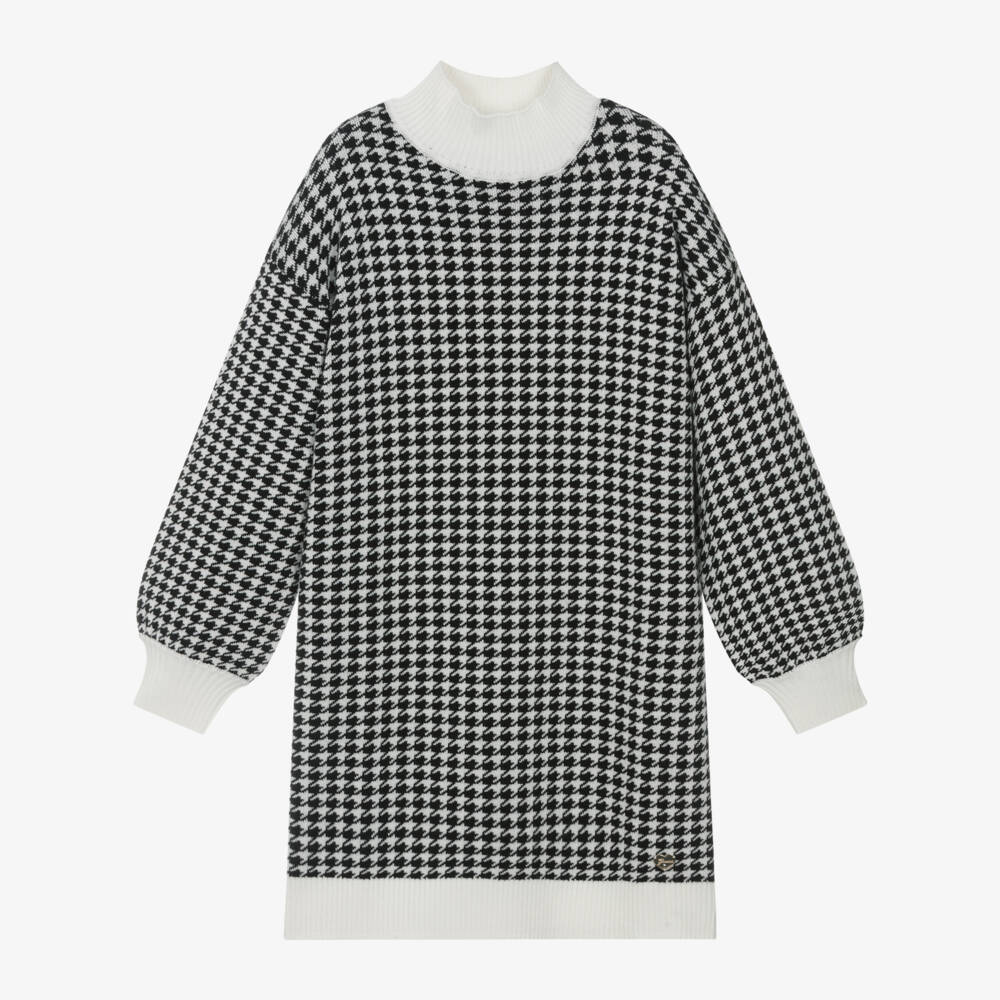 Guess-Girls Houndstooth Knit Sweater Dress | Childrensalon Outlet