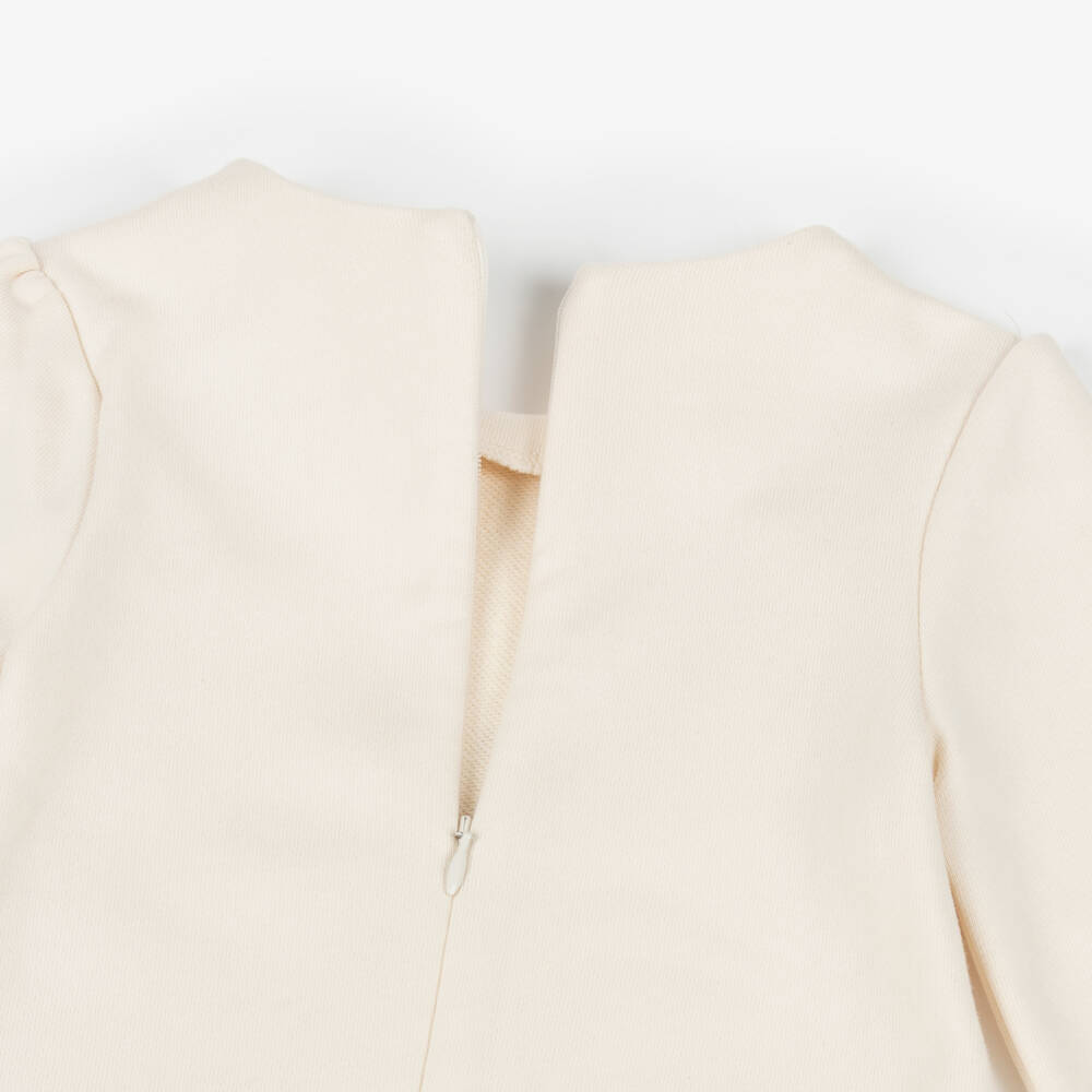 Guess-Girls Ivory Cotton jersey Trompe L'Oeil Bag Dress | Childrensalon Outlet