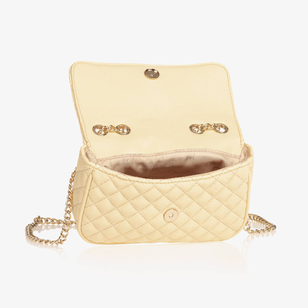 Guess-Girls Ivory Quilted Shoulder Bag (18cm) | Childrensalon Outlet