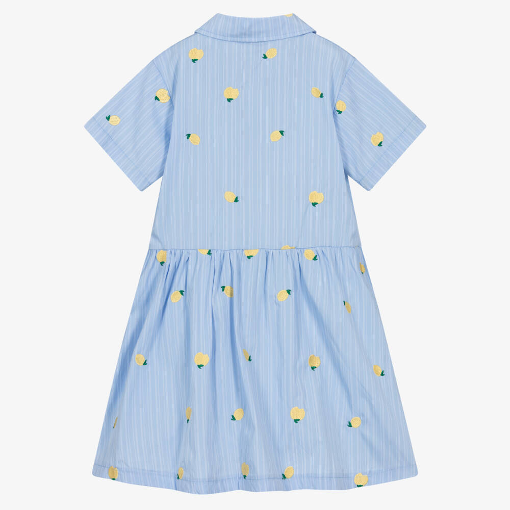 Guess-Girls Lemon Print Pink Dress | Childrensalon Outlet