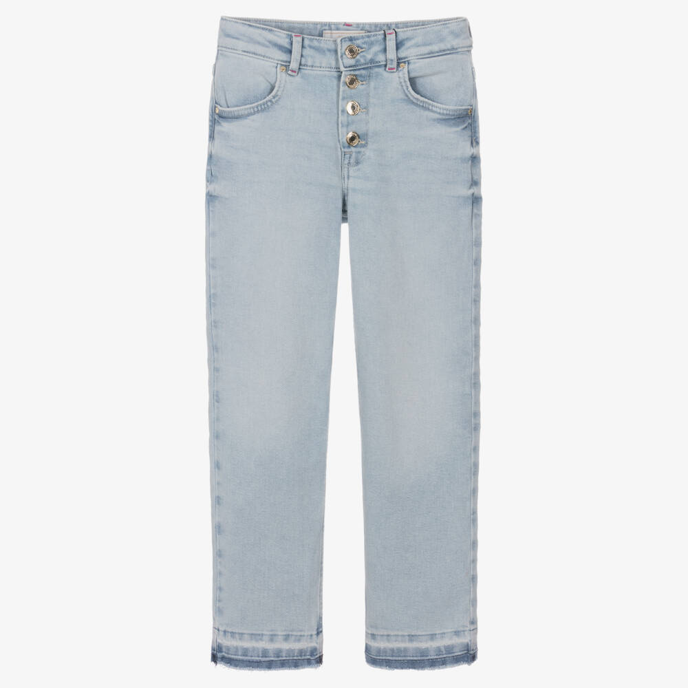 Guess-Светло-голубые прямые джинсы для девочек | Childrensalon Outlet
