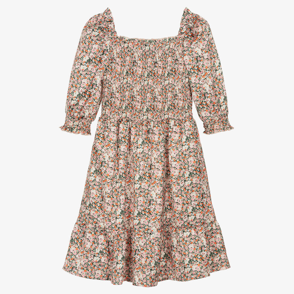 Long floral deals print dress guess