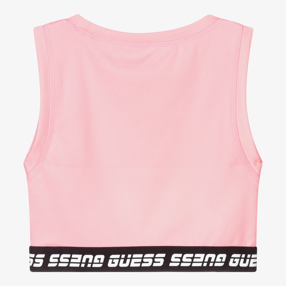 Guess pink crop top cheap