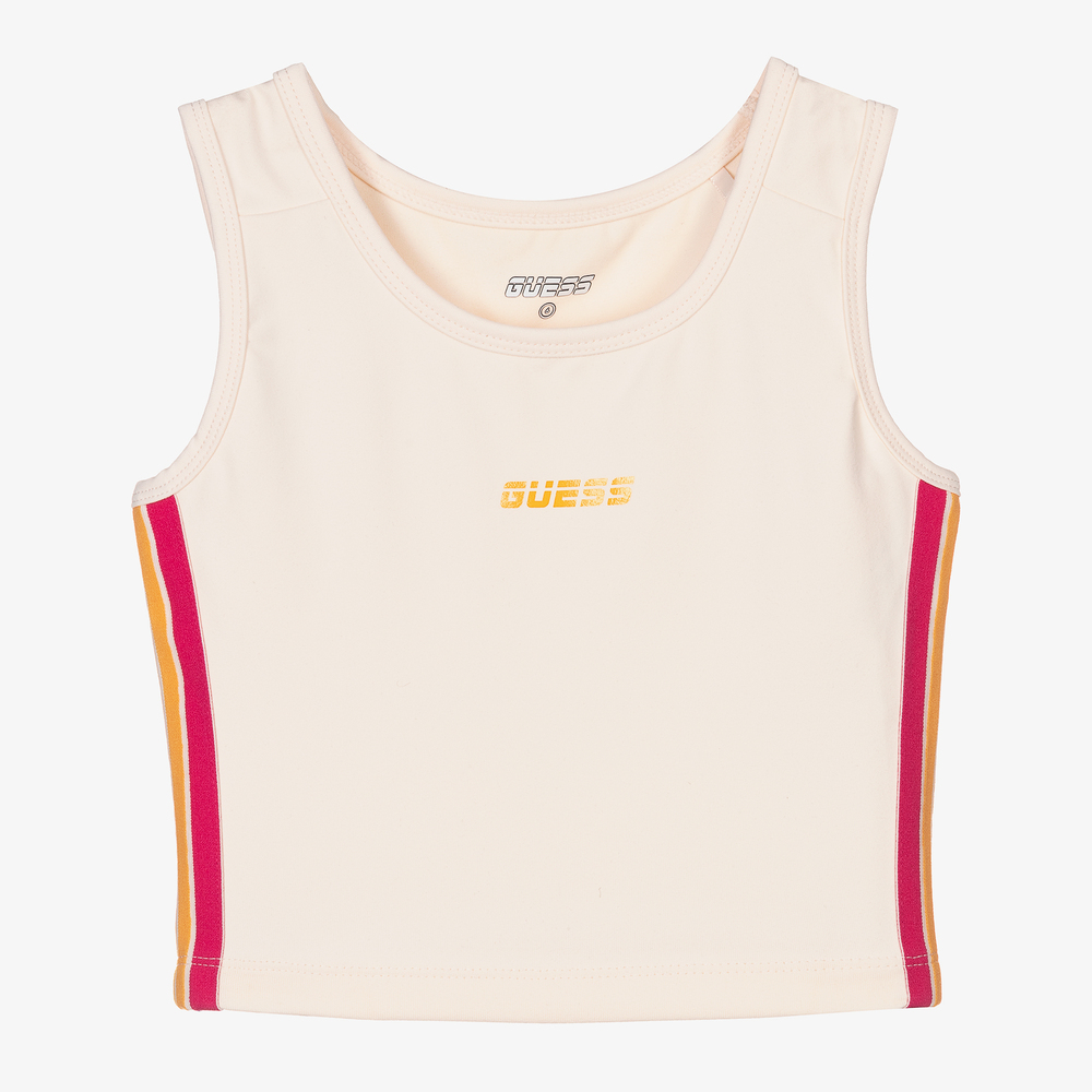 Guess - Hellrosa Kurztop für Mädchen | Childrensalon