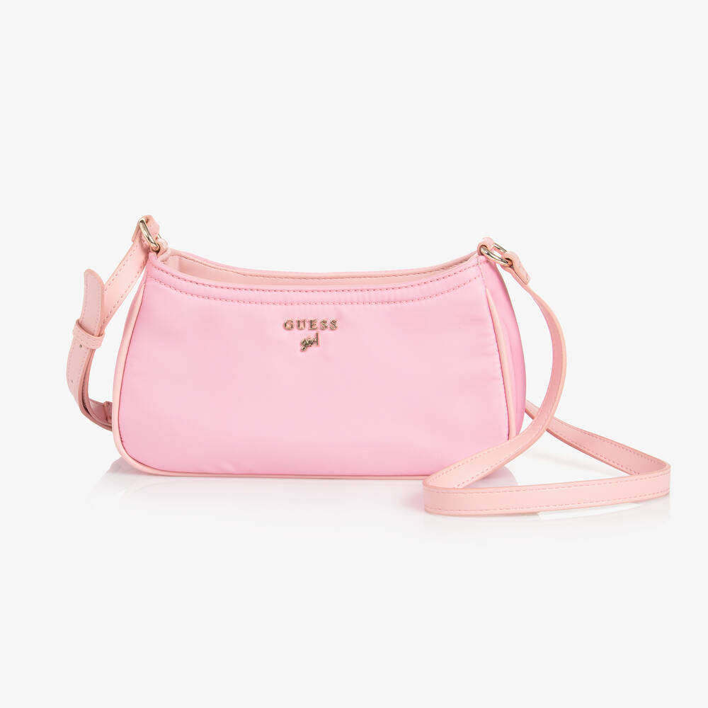 Guess - Girls Pale Pink Shoulder Bag (22cm) | Childrensalon