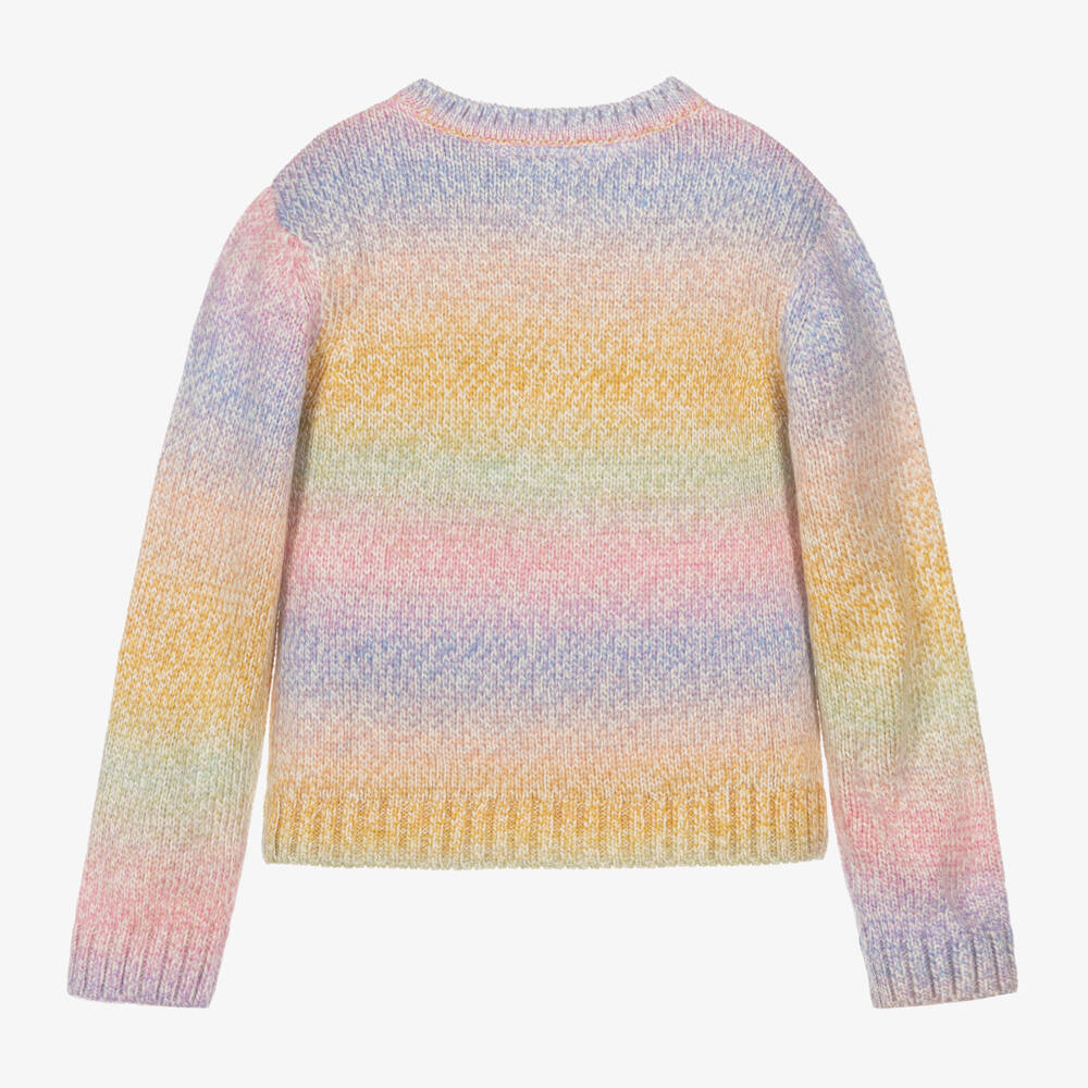 Guess-Girls Pastel Stripe Knit Jumper | Childrensalon Outlet