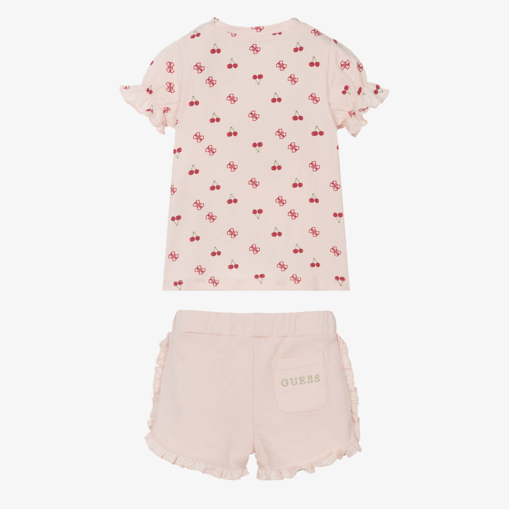 Guess-Girls Peachy Pink Summer Set | Childrensalon Outlet